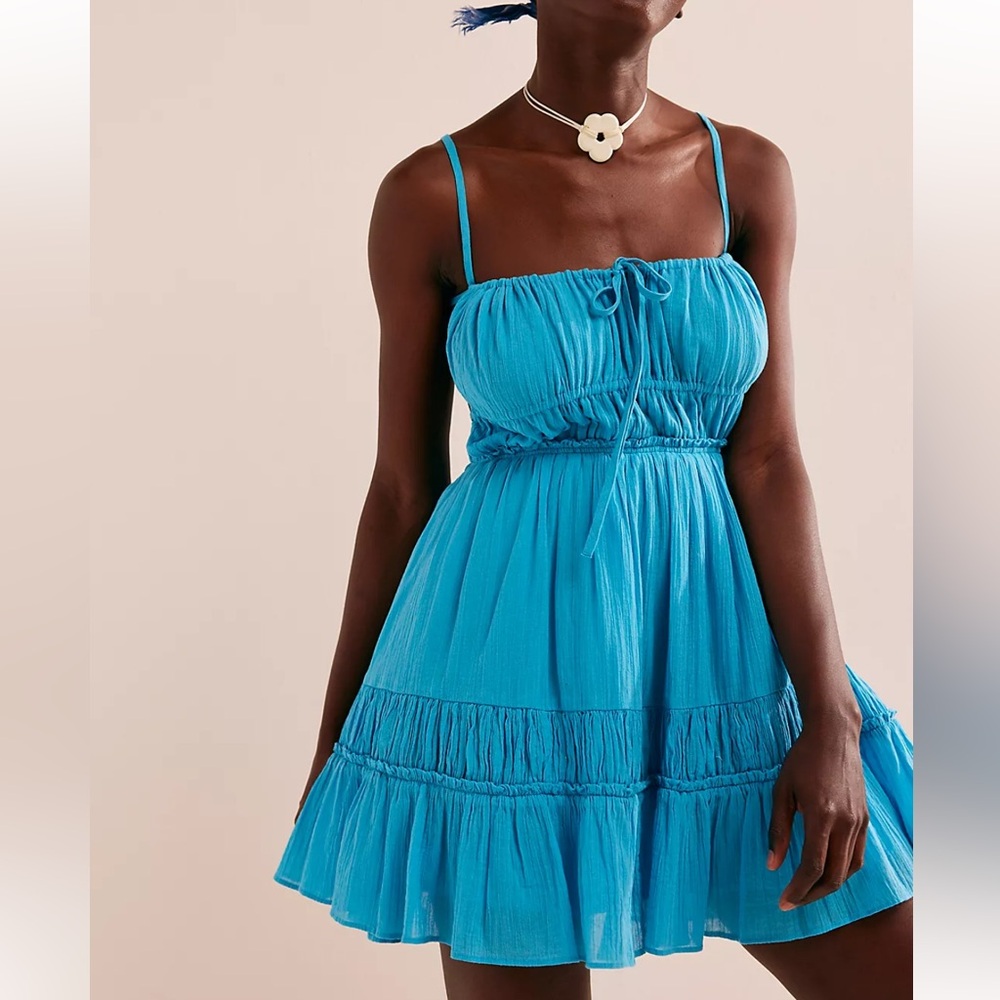 Free People Taking Sides Mini Dress